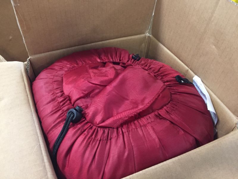 Photo 1 of Coleman Palmetto 75x33 In Retangle Sleeping Bag Red/Tan