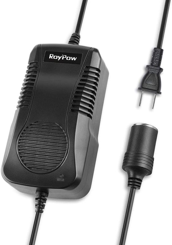 Photo 1 of AC to DC Converter, RoyPow 180W (Max 200W) 15A 100V~120V to 12V Car Cigarette Lighter Socket AC/DC Power Supply Adapter Transformer for Inflator, Car Refrigerator
