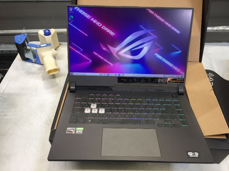 Photo 4 of ASUS ROG Strix G15 (2021) Gaming Laptop, 15.6” 300Hz IPS Type FHD Display, NVIDIA GeForce RTX 3060, AMD Ryzen 9 5900HX, 16GB DDR4, 512GB PCIe NVMe SSD, RGB Keyboard, Windows 10, G513QM-EB94
