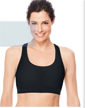 Photo 1 of Hanes Sport Women's Compression Racerback Sports Bra
size small 