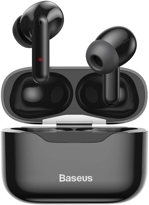Photo 1 of Baseus Wireless Earbuds Active Noise Cancelling, Bluetooth 5.1 Smart Touch Control ANC IPX6 Waterproof Headphones in-Ear with Microphone Built-in Mic Headset TWS Stereo Earphones dark blue
