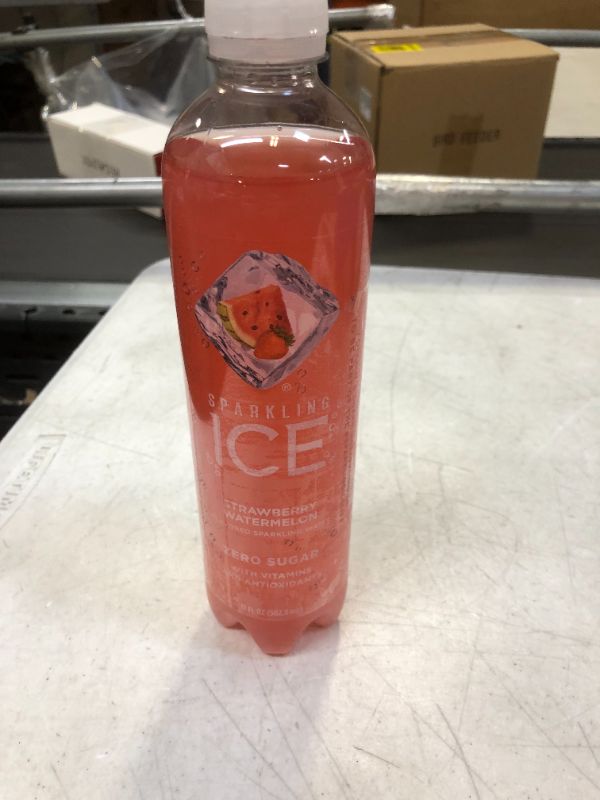 Photo 4 of 2 CASES OF Sparkling Ice, Strawberry Watermelon Sparkling Water, Zero Sugar Flavored Water, with Vitamins and Antioxidants, Low Calorie Beverage, 17 fl oz Bottles (Pack of 12)
BEST BY 06/17/2022