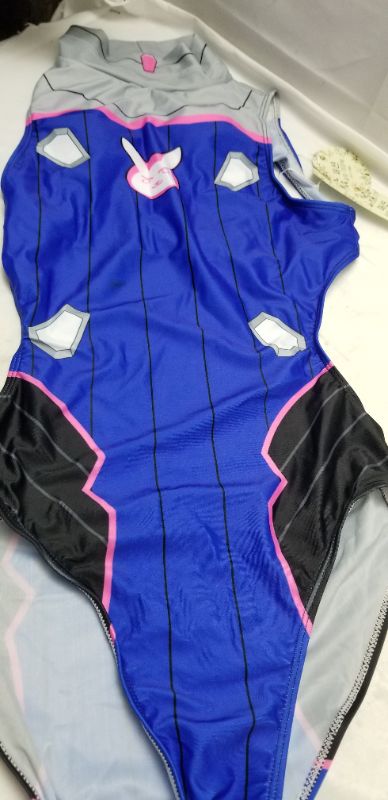 Photo 1 of ANIME COSPLAY ANIME OPEN BACK SWIMSUIT,   BLUE, XL