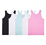 Photo 1 of Fruit of the Loom Girls' Big Undershirts (Camis & Tanks), Tank - 5 Pack - Assorted colors, Large