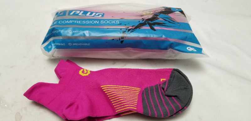 Photo 1 of Compression Socks, Sleeves and Stockings/Ankle Compression Socks, pink, small, 6 pack
