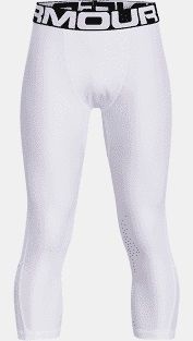 Photo 1 of Boys' HeatGear® Armour ¾ Leggings, YOUTH LG