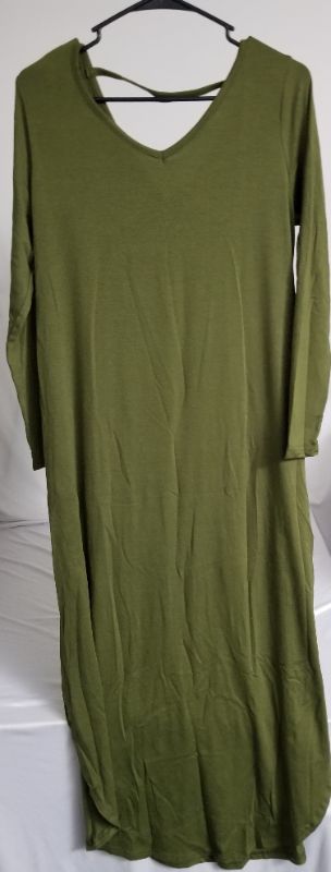 Photo 1 of zilcremo long dress, olive, med