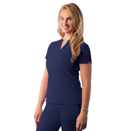 Photo 1 of Adar Addition Scrubs for Women - Notched V-Neck Scrub Top Medium