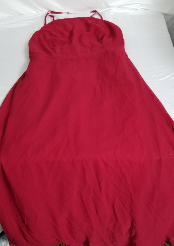 Photo 1 of FANCYINN  WOMEN'S SPAGHETTI STRAP EVENING GOWN, RED