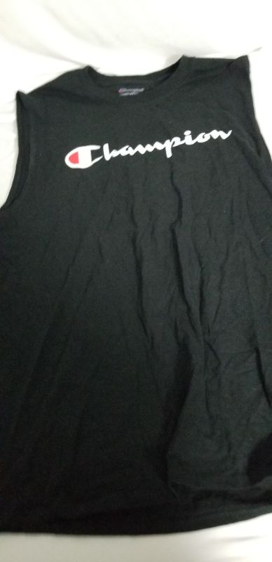 Photo 1 of CHAMPION MUSCLE TEE, BLACK, LG