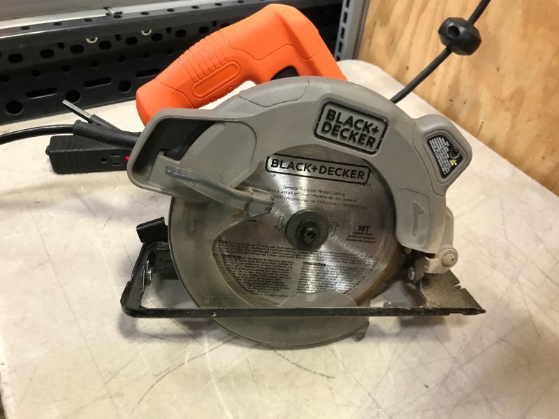Photo 1 of BLACK+DECKER 7-1/4-Inch Circular Saw with Laser, 13-Amp, BDECS300C