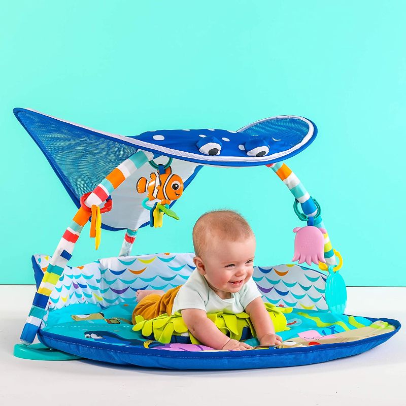 Photo 1 of Bright Starts Disney Baby Finding Nemo Mr. Ray Ocean Lights & Music Gym, Ages Newborn +
