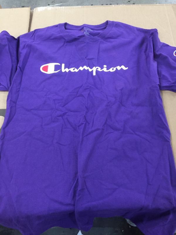 Photo 2 of Champion Men's Classic T-Shirt, Screen Print Script
SIZE MEDIUM