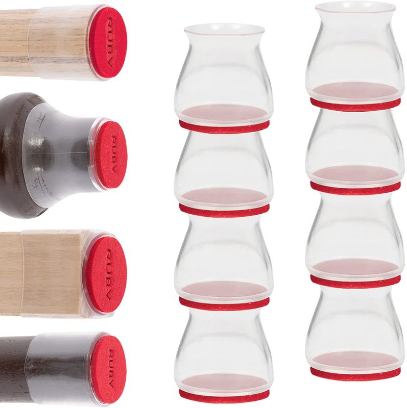 Photo 1 of Ruby Sliders As Seen On TV by BulbHead - Red Means They’re Authentic - Premium Chair Covers Protect Hardwood & Tile Floors from Scratching - Fits Most Furniture Leg Sizes & Shapes - 8 Pack
