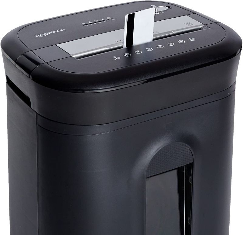 Photo 1 of Amazon Basics 15-Sheet Cross-Cut Paper, CD Credit Card Office Shredder
