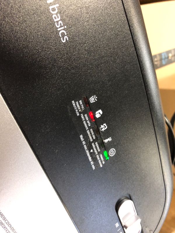 Photo 1 of Amazon Basics 15-Sheet Cross-Cut Paper, CD Credit Card Office Shredder
