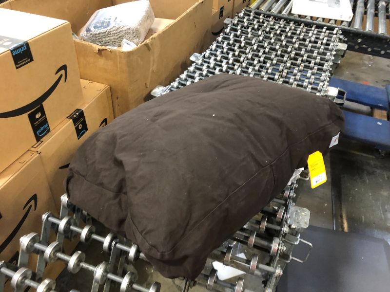 Photo 1 of Carhartt Dark Brown Durable Canvas Dog Bed, 28" L X 20" W
