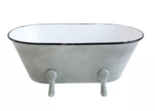 Photo 1 of Decorative Container Footed Bathtub - Gray - 3R Studios
