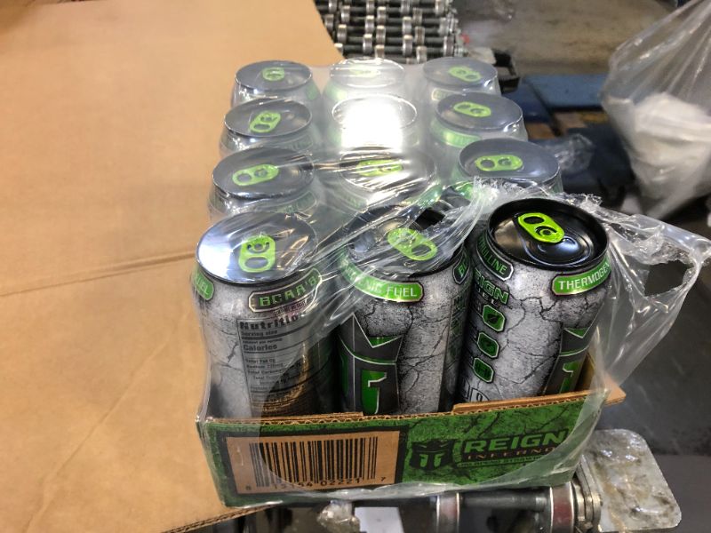 Photo 1 of (12 Cans) Reign Total Body Fuel Inferno Energy Drink, Jalapeno Strawberry, 16 fl oz sell by 02/2022
