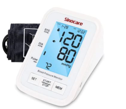 Photo 1 of Sinocare Blood Pressure Monitor Upper Arm BA-823, Ergonomic Design with Voice Function
