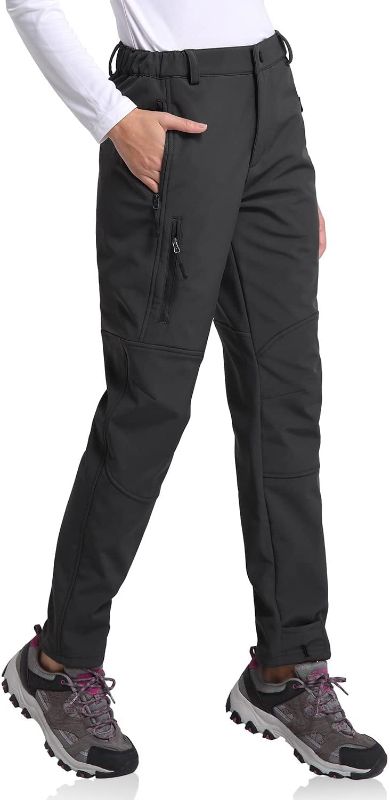 Photo 1 of BALEAF Women's Hiking Pants Fleece Lined Waterproof Cold Weather Insulated Ski Snow Pant Warm Winter Soft Shell small 
