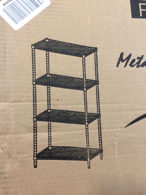 Photo 1 of 4 tier metal shelves 