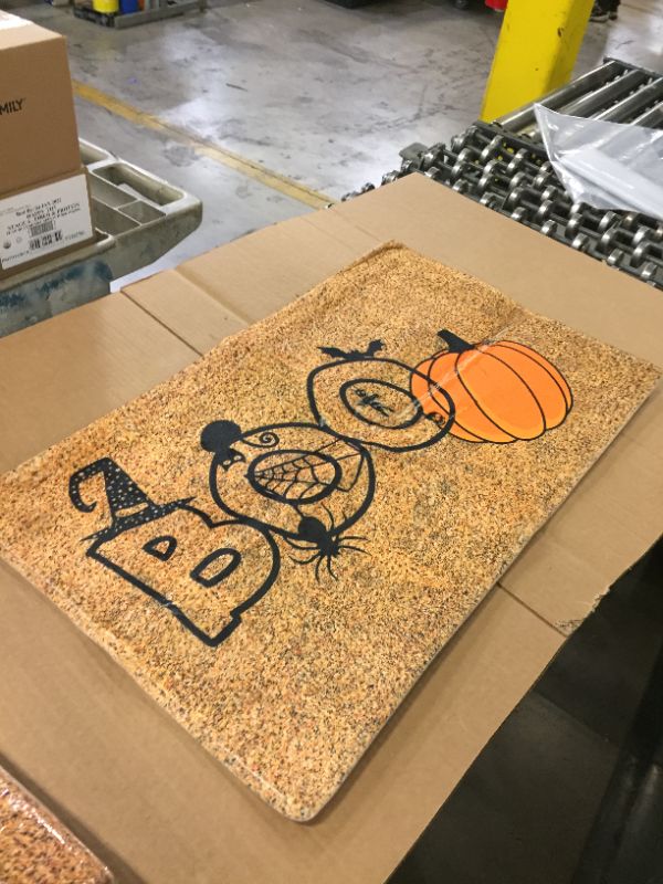 Photo 1 of 4   Halloween Indoor Doormat, 19.7”x31.5” Back Door Mat Rubber Backing Non Slip Door Mats Absorbent Resist Dirt Entrance Doormat Inside Floor Mats for Halloween Doormat Outdoor
