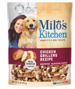 Photo 1 of 2  Milo's Chicken Grillers Dog Treats - 15oz     jul/2022
