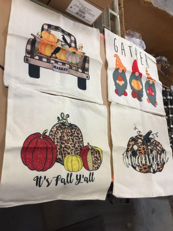 Photo 1 of 2 sets fall decor accent pillow cases 