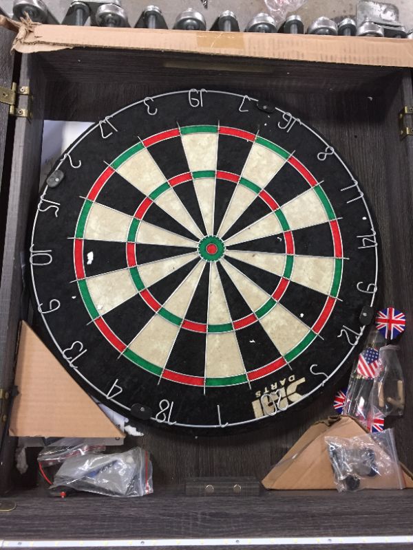 Photo 4 of DMI Sports Bristle Dartboard Cabinet Sets - Includes LED Lighting or Electronic Scoring Option
