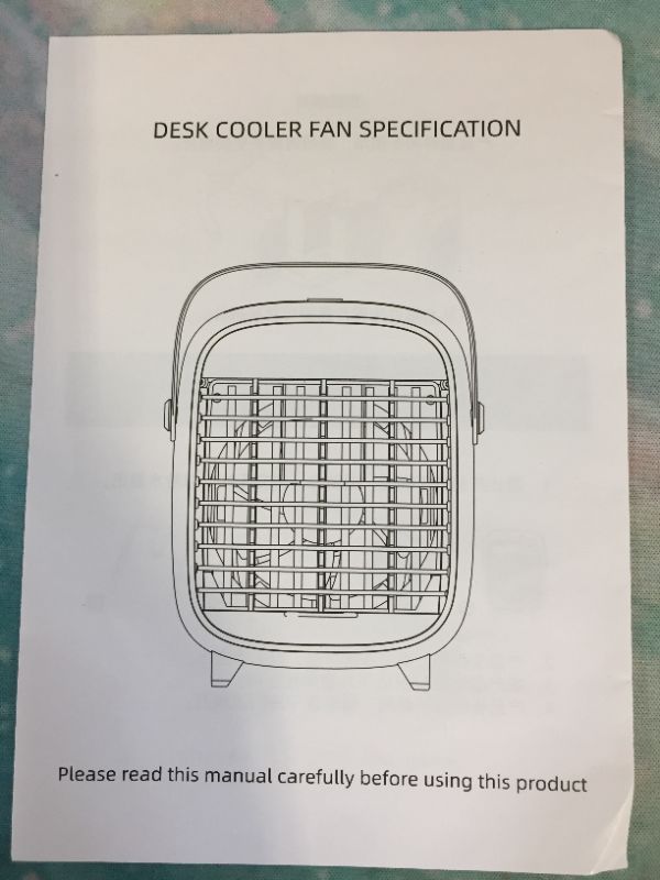 Photo 1 of DESK COOLER FAN WHITE/GOLD 