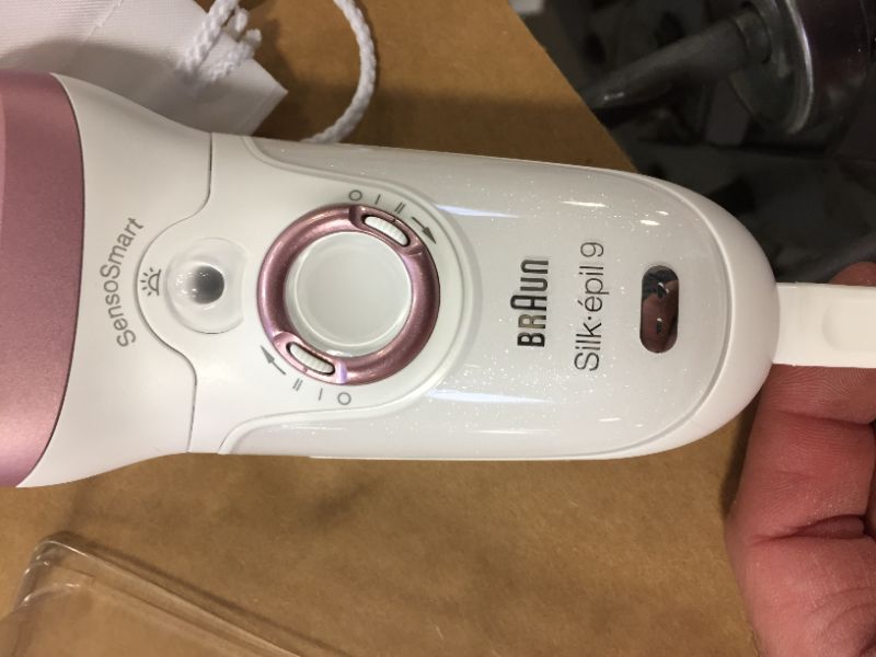 Photo 3 of Braun Silk-epil 9 9-720 Women's Cordless Wet & Dry Epilator + 3 Extras Including Bikini Trimmer
