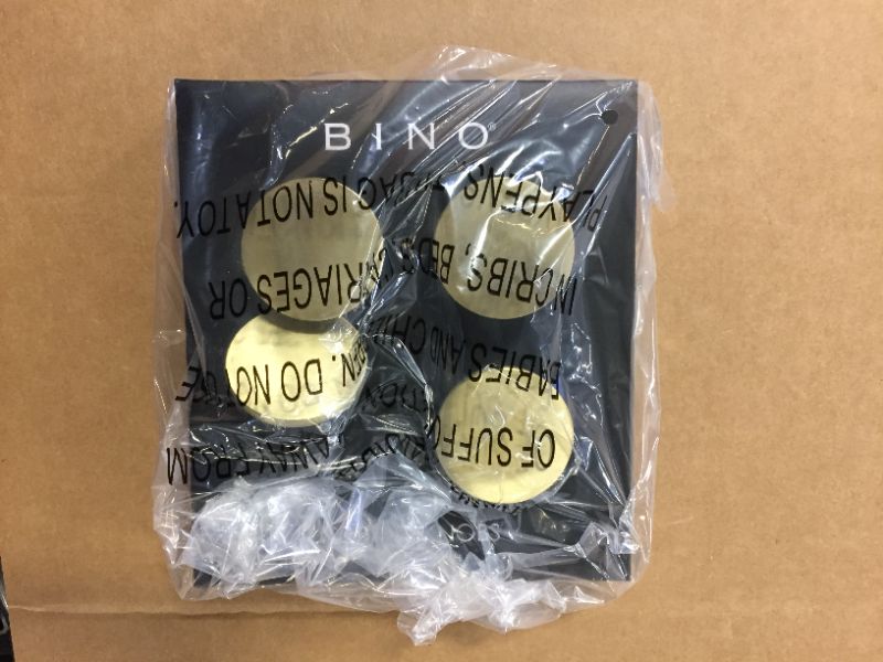 Photo 1 of BINO 4-Pack Cabinet Knobs - 1.7" Diameter (43mm), Brass - Dresser Knobs for Dres

