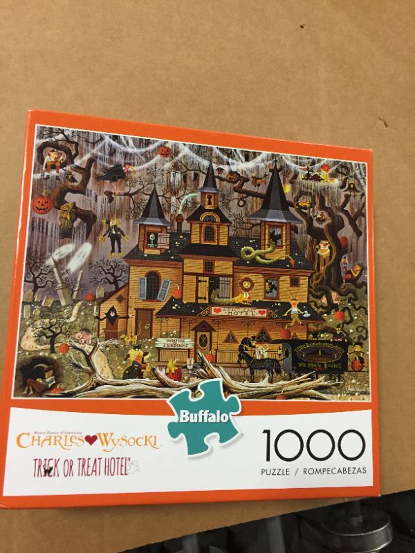 Photo 1 of Buffalo Games Trick or Treat Hotel 1000-pc Jigsaw Puzzle Buffalo Games GameStop
