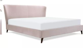 Photo 1 of Adele Wingback Upholstered Platform Bed - Adore Decor king  1 of 2  headboard only 
