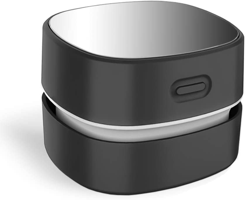 Photo 1 of ODISTAR Desktop Vacuum Cleaner,Mini Table dust Sweeper Energy Saving,High Endurance up to 400 mins,Cordless&360º Rotatable Design for Cleaning Hairs,Crumbs,Computer Keyboard of Gifts for Kids (Black)
