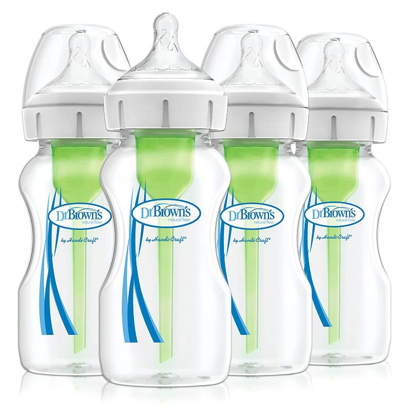 Photo 1 of Dr. Brown's Options+ Wide-Neck Anti-Colic Baby Bottle - 9oz - 4pk
