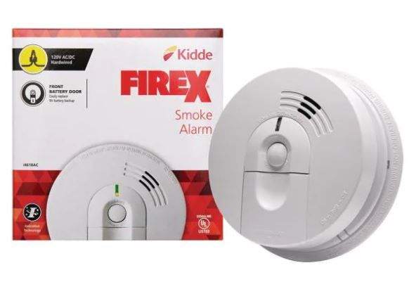 Photo 1 of Firex Smoke Detector, Hardwired with Battery Backup & Front-Load Battery Door, Smoke Alarm
