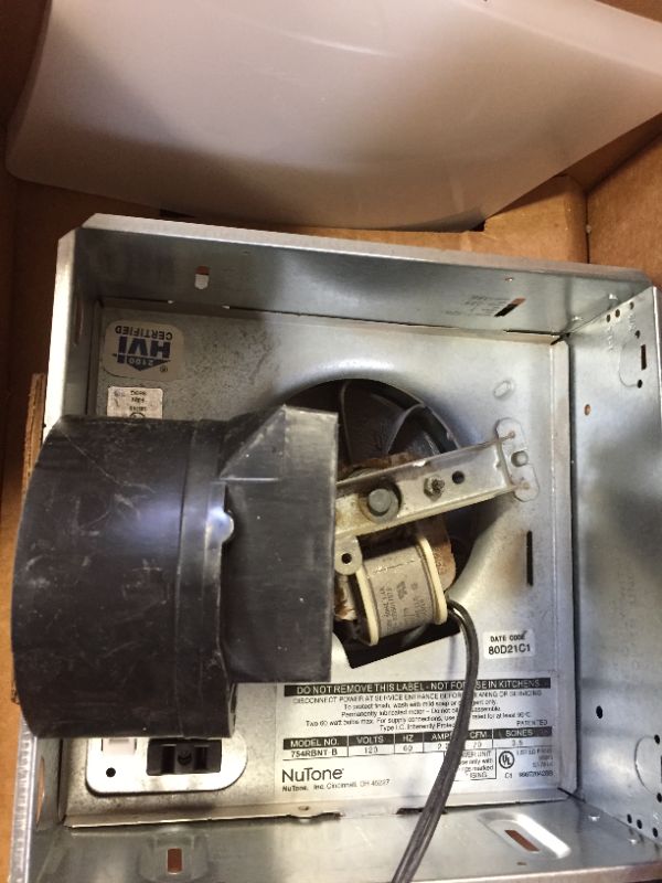 Photo 1 of Broan-NuTone 80 CFM Ceiling Bathroom Exhaust Fan with Light