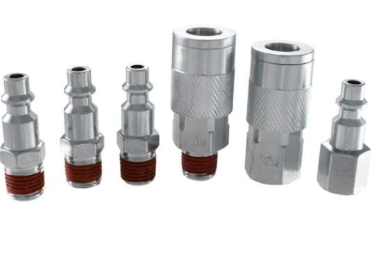 Photo 1 of 1/4 in. I/M Coupler Plug with Increased Air Flow (6-Piece)
