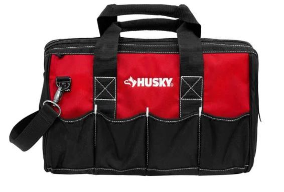 Photo 1 of 18 in. 14 Pocket Zippered Tool Bag
