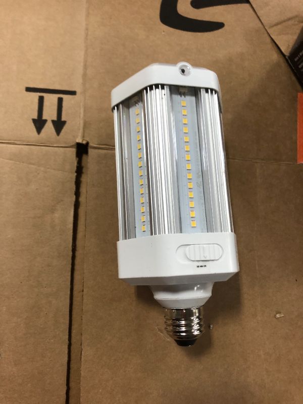 Photo 2 of 300W Equivalent Corn Cob Motion Activated & Dusk To Dawn High Lumen Daylight (5000K) HID Utility LED Light Bulb (1-Bulb)