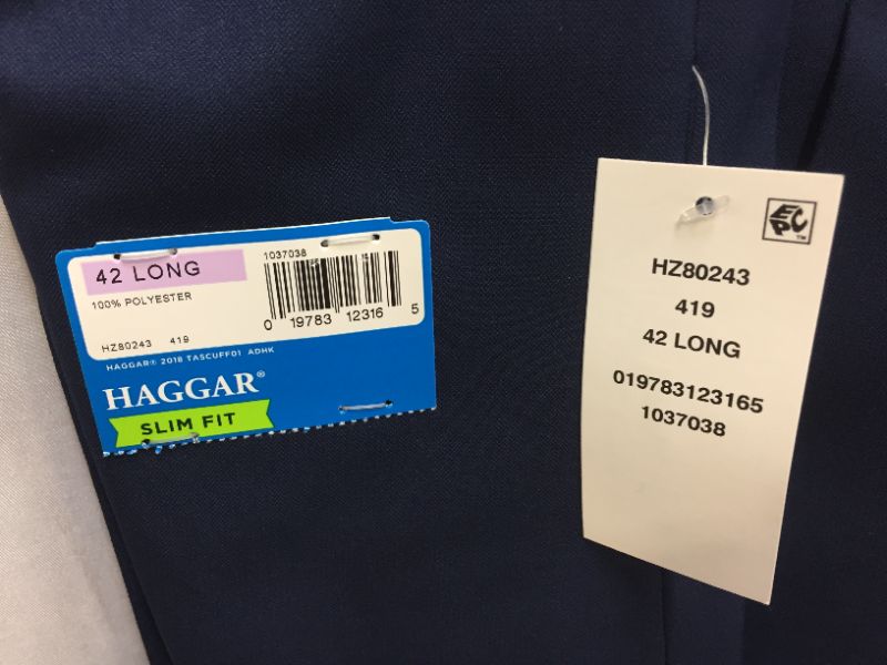 Photo 4 of haggar the active series suit jacket---blue--unknow size