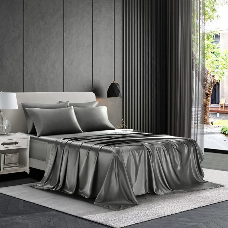 Photo 1 of aimay satin 1bed sheet--QUEEN size