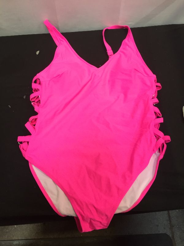 Photo 2 of WOMEN'S XL ONE PIECE SWIM SUIT PINK