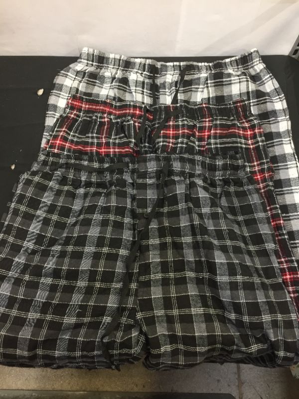 Photo 1 of 3PK MEN'S FLANNEL MEDIUM PAJAMA BOTTOMS