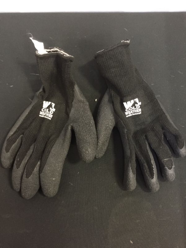 Photo 2 of 
Wells Lamont Cold Weather Latex Grip Versatile Winter Work Gloves | Cut & Tear Resistant | 2-Pair Pack, Medium (526MN) , Black
