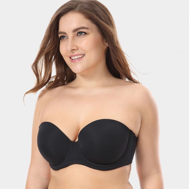 Photo 1 of DELIMIRA Women's Underwire Contour Multiway Full Coverage Strapless Bra Plus Size 46DD
