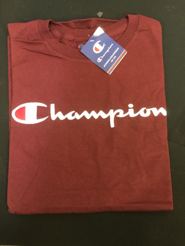 Photo 2 of Champion Men's Classic T-Shirt, Screen Print Script LARGE
