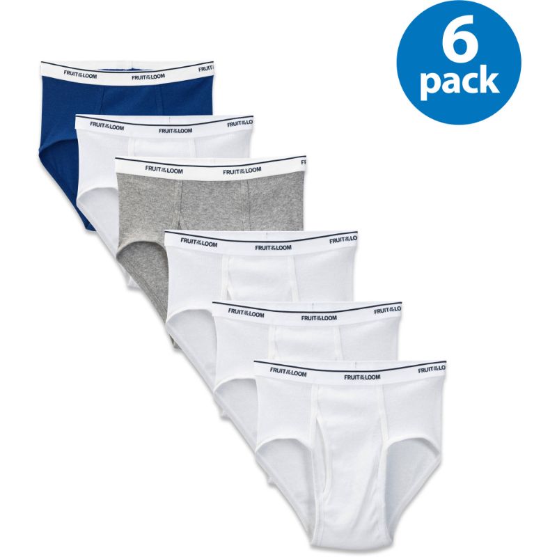 Photo 1 of Fruit of the Loom Boys' Brief (Pack of 6) XL
